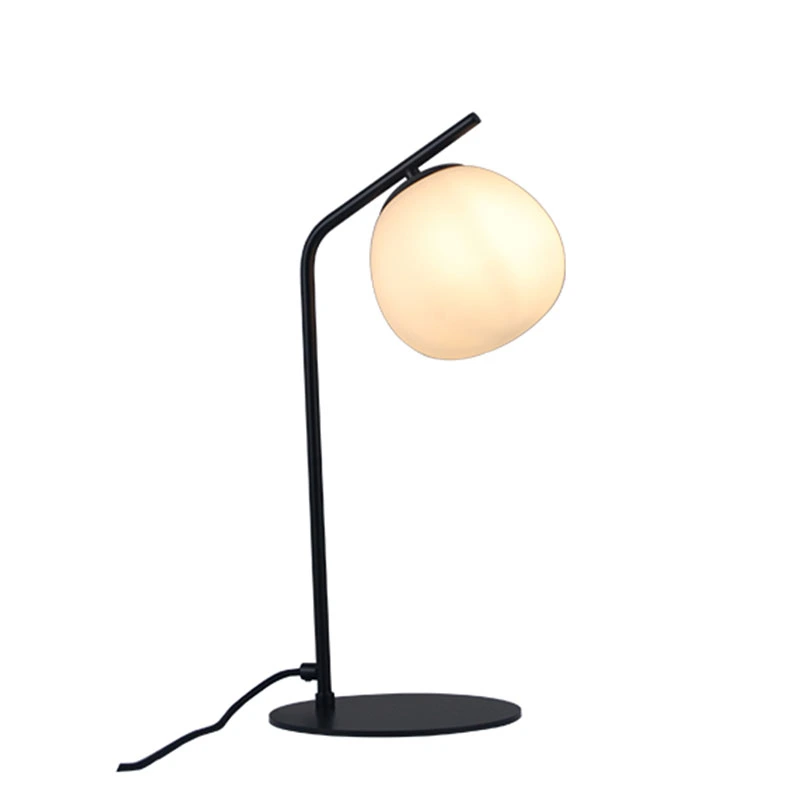 Stolní skleněná stolní lampa Nordic