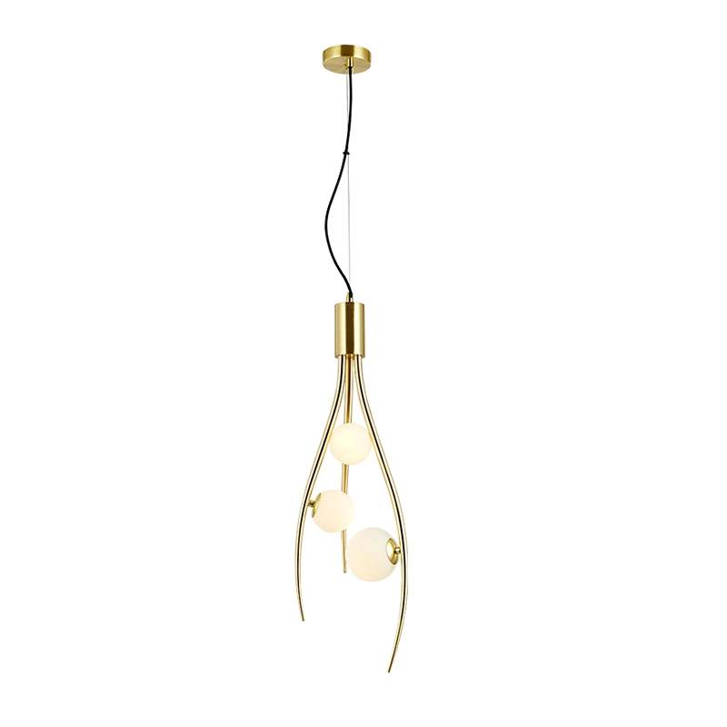Závěsná skleněná závěsná lampa v severském stylu